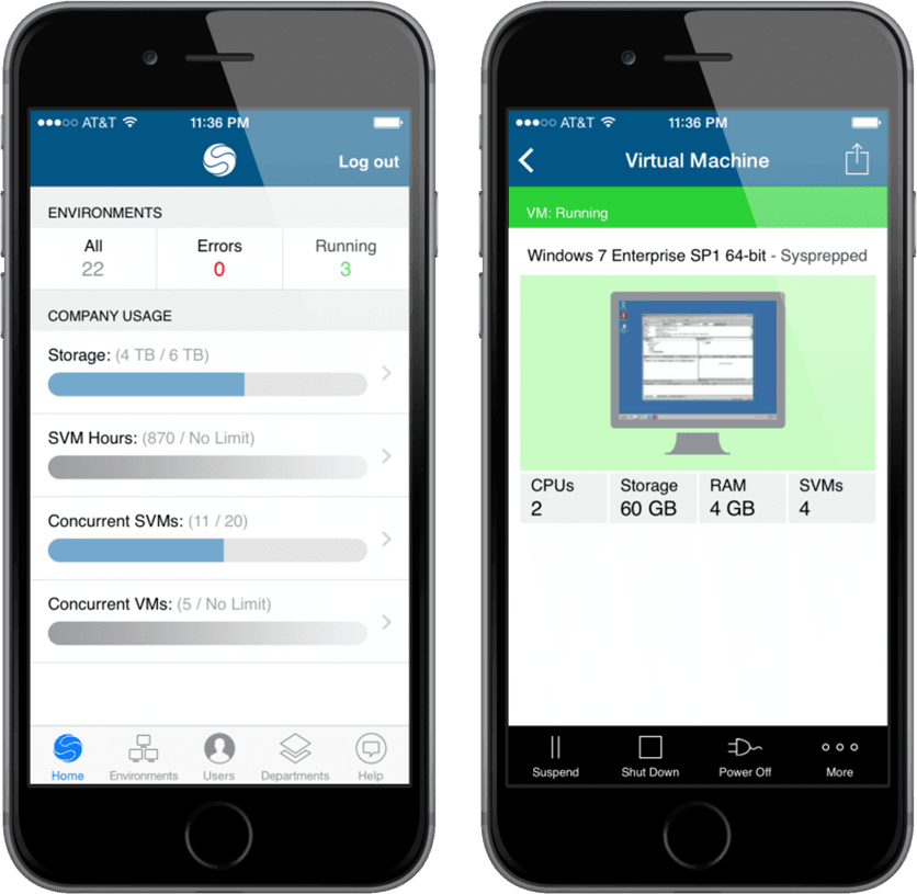 Skytap Admin on iOS