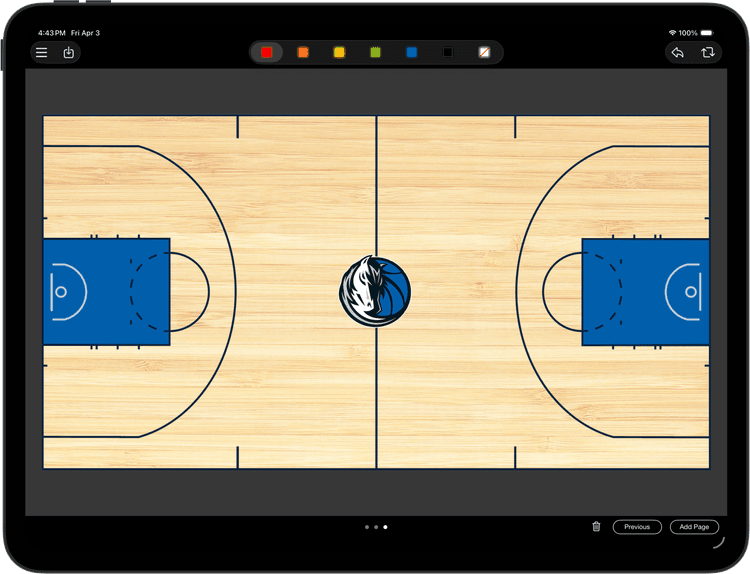 Dallas Mavericks whiteboard